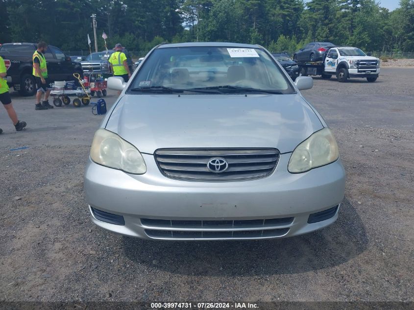 2003 Toyota Corolla Le VIN: 2T1BR32E03C087773 Lot: 39974731