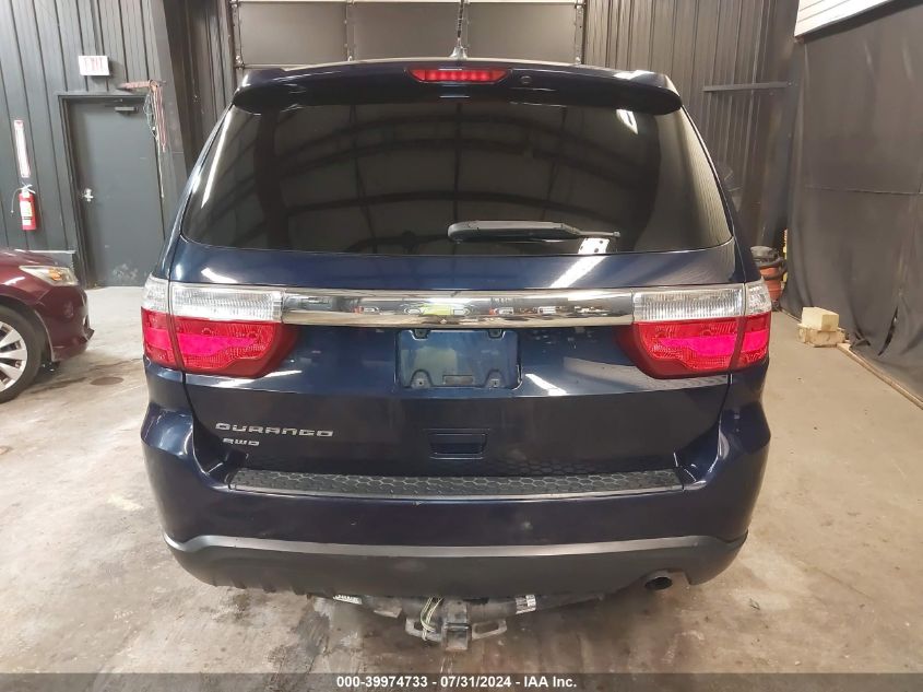 2012 Dodge Durango Sxt VIN: 1C4RDJAG6CC207203 Lot: 39974733