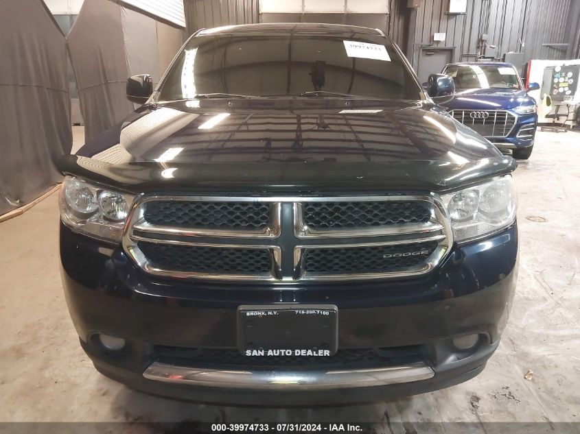 2012 Dodge Durango Sxt VIN: 1C4RDJAG6CC207203 Lot: 39974733