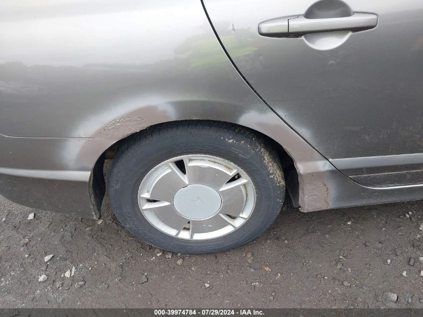 2007 Honda Civic Hybrid VIN: JHMFA36247S030004 Lot: 39974784