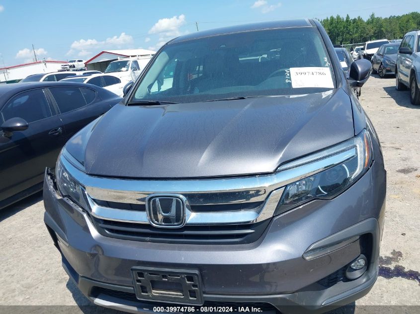 2019 Honda Pilot Ex VIN: 5FNYF5H30KB010402 Lot: 39974786