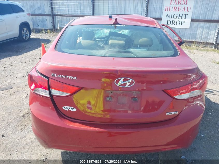 2013 Hyundai Elantra Gls/Limited VIN: KMHDH4AE1DU518074 Lot: 39974838