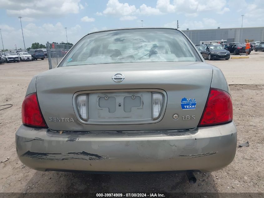 2005 Nissan Sentra 1.8S VIN: 3N1CB51DX5L452072 Lot: 39974909