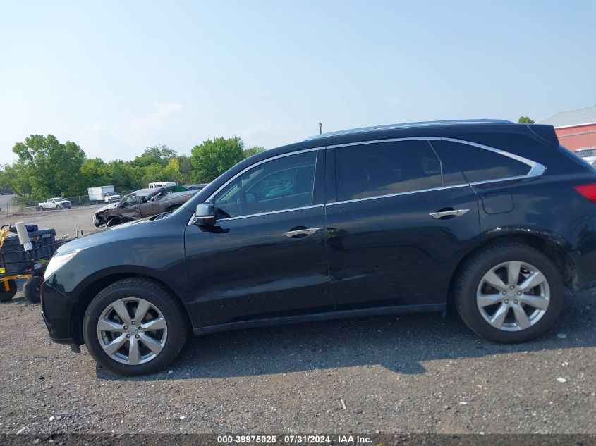 2014 Acura Mdx Advance Pkg W/Entertainment Pkg VIN: 5FRYD4H85EB030482 Lot: 39975025