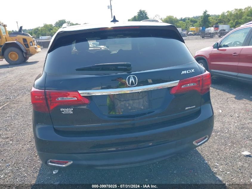 2014 Acura Mdx Advance Pkg W/Entertainment Pkg VIN: 5FRYD4H85EB030482 Lot: 39975025