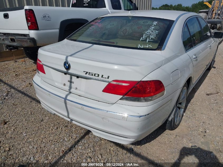 2008 BMW 750Li VIN: WBAHN83548DT79192 Lot: 39975026