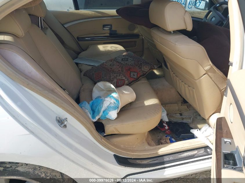 2008 BMW 750Li VIN: WBAHN83548DT79192 Lot: 39975026