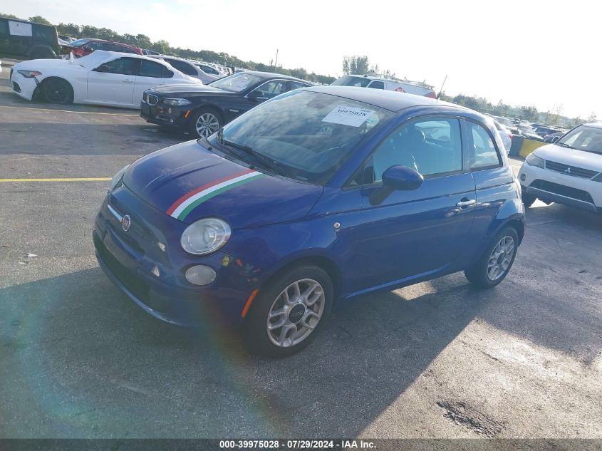 2013 Fiat 500 Pop VIN: 3C3CFFAR0DT752886 Lot: 39975028