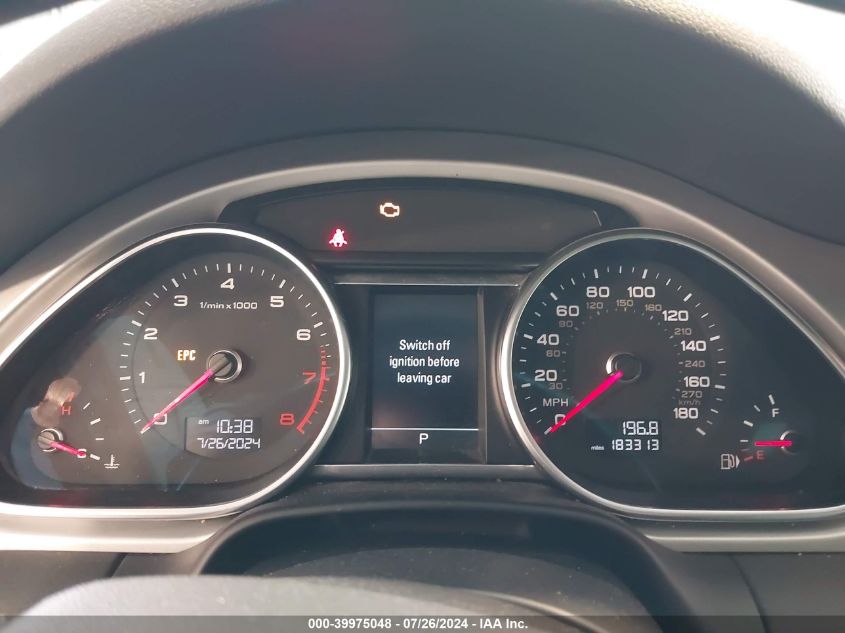 2013 Audi Q7 3.0T S Line Prestige VIN: WA1DGAFE0DD007089 Lot: 39975048