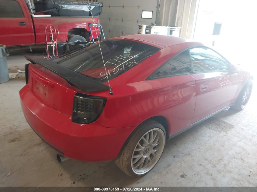 2000 Toyota Celica Gt VIN: JTDDR32T2Y0020312 Lot: 39975159