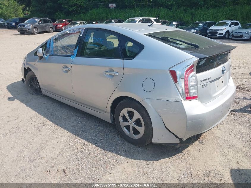 2012 Toyota Prius Two VIN: JTDKN3DU8C5479848 Lot: 39975199