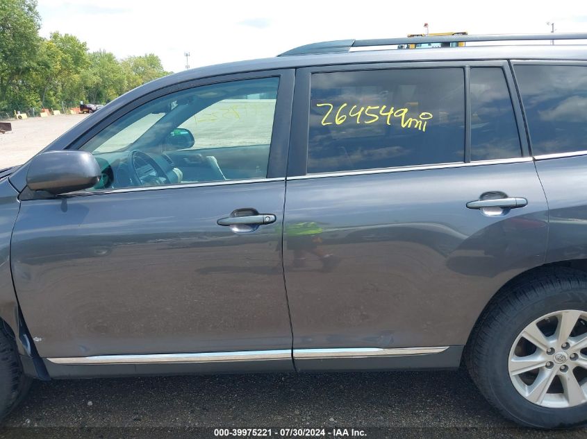 2012 Toyota Highlander Se V6 VIN: 5TDBK3EH2CS150860 Lot: 39975221