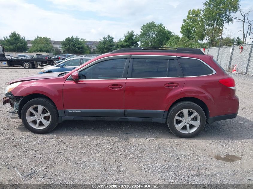 2014 Subaru Outback 2.5I Premium VIN: 4S4BRBCC6E3244446 Lot: 39975280