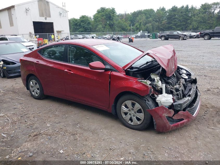 5NPDH4AE4GH720507 2016 HYUNDAI ELANTRA - Image 1