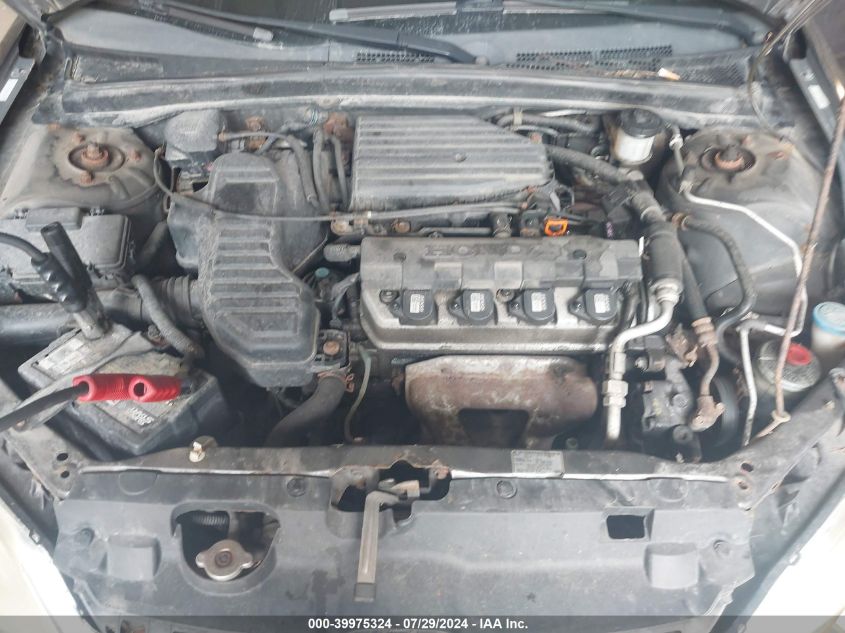 2004 Honda Civic Lx VIN: 2HGES16594H624147 Lot: 39975324