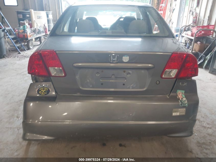 2004 Honda Civic Lx VIN: 2HGES16594H624147 Lot: 39975324