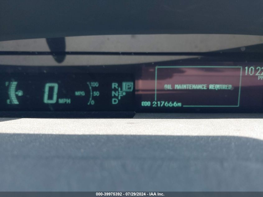 2010 Toyota Prius I/Ii/Iii/Iv/V VIN: JTDKN3DU9A0013629 Lot: 39975392