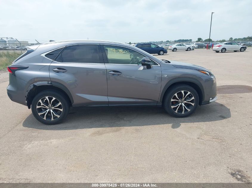 2015 Lexus Nx 200T F Sport VIN: JTJBARBZ3F2028682 Lot: 39975425