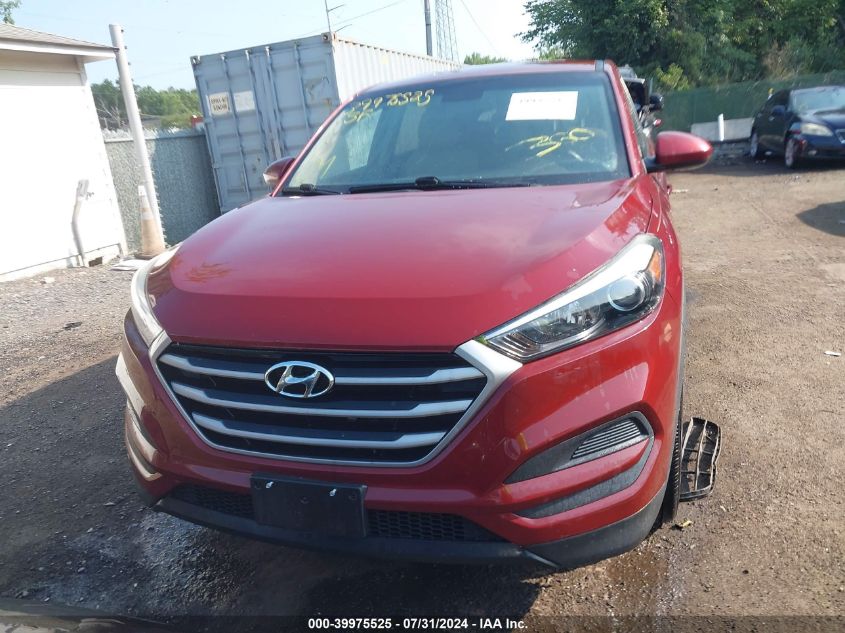 2018 Hyundai Tucson Se VIN: KM8J23A4XJU809917 Lot: 39975525