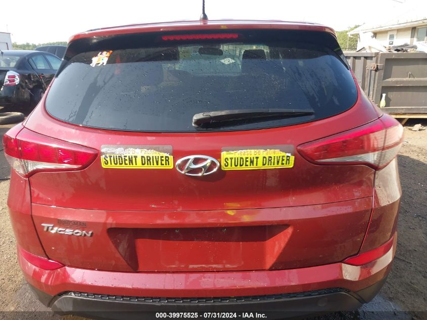 2018 Hyundai Tucson Se VIN: KM8J23A4XJU809917 Lot: 39975525