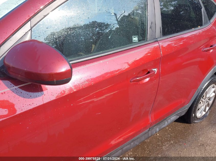 2018 Hyundai Tucson Se VIN: KM8J23A4XJU809917 Lot: 39975525