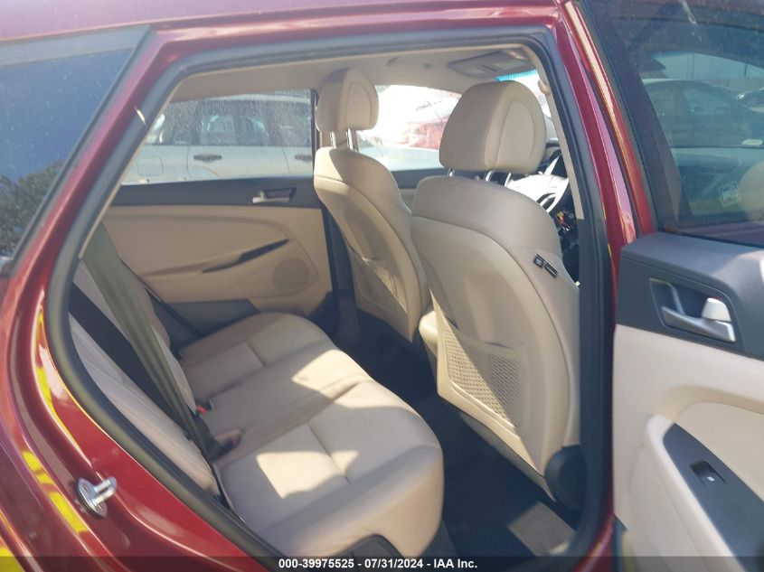 2018 Hyundai Tucson Se VIN: KM8J23A4XJU809917 Lot: 39975525