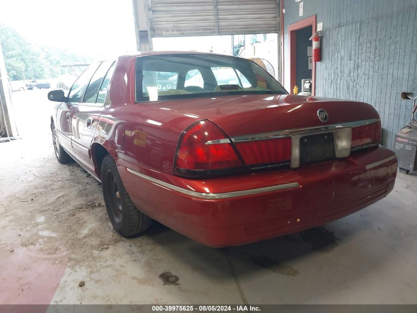 2001 Mercury Grand Marquis Gs VIN: 2MEFM74W71X696556 Lot: 39975625