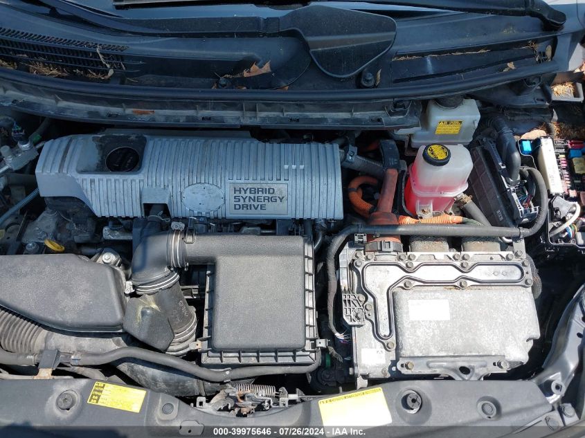 2011 Toyota Prius Two VIN: JTDKN3DU8B0271092 Lot: 39975646