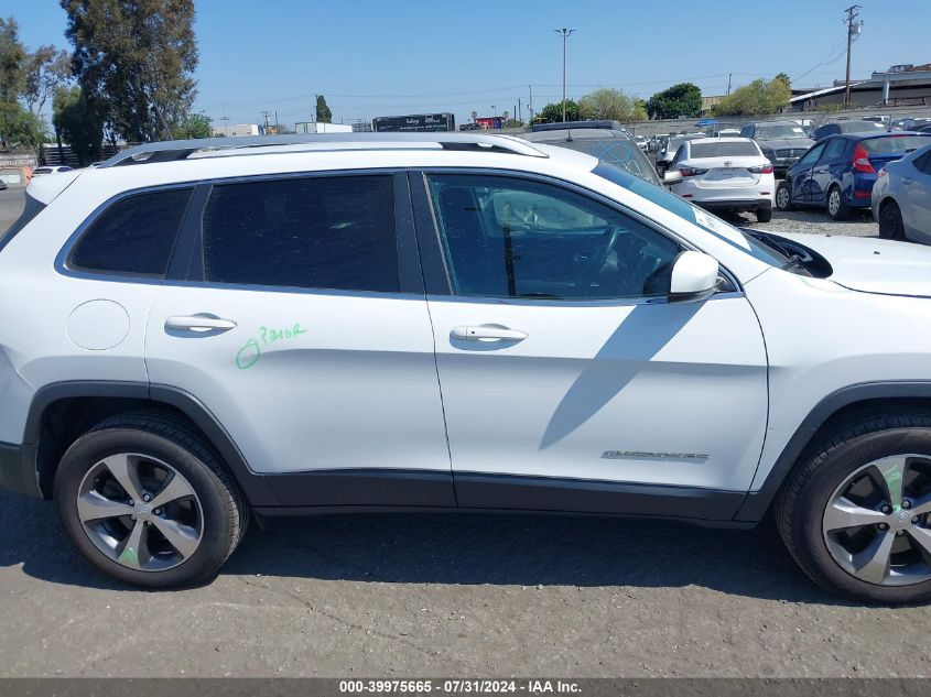 2019 Jeep Cherokee Limited 4X4 VIN: 1C4PJMDX2KD417884 Lot: 39975665