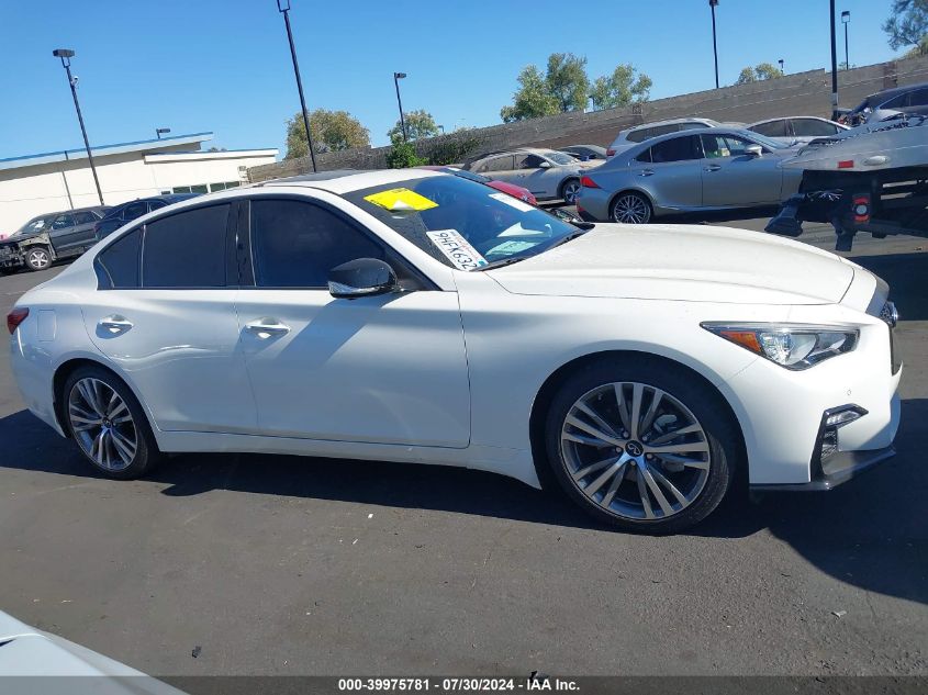 2023 Infiniti Q50 Sensory VIN: JN1EV7CP7PM510165 Lot: 39975781