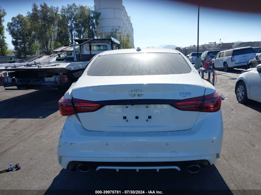 2023 Infiniti Q50 Sensory VIN: JN1EV7CP7PM510165 Lot: 39975781