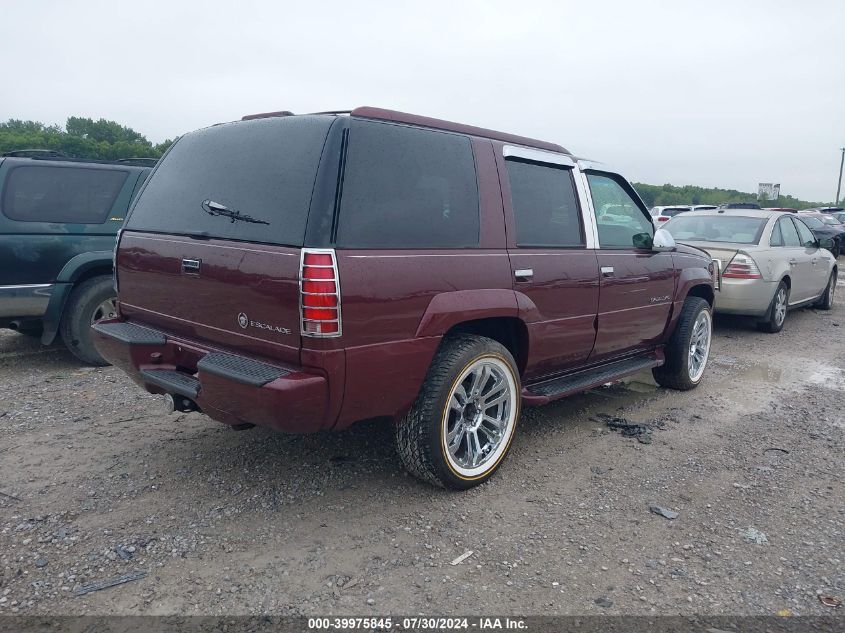 1999 Cadillac Escalade VIN: 1GYEK13R5XR407893 Lot: 39975845