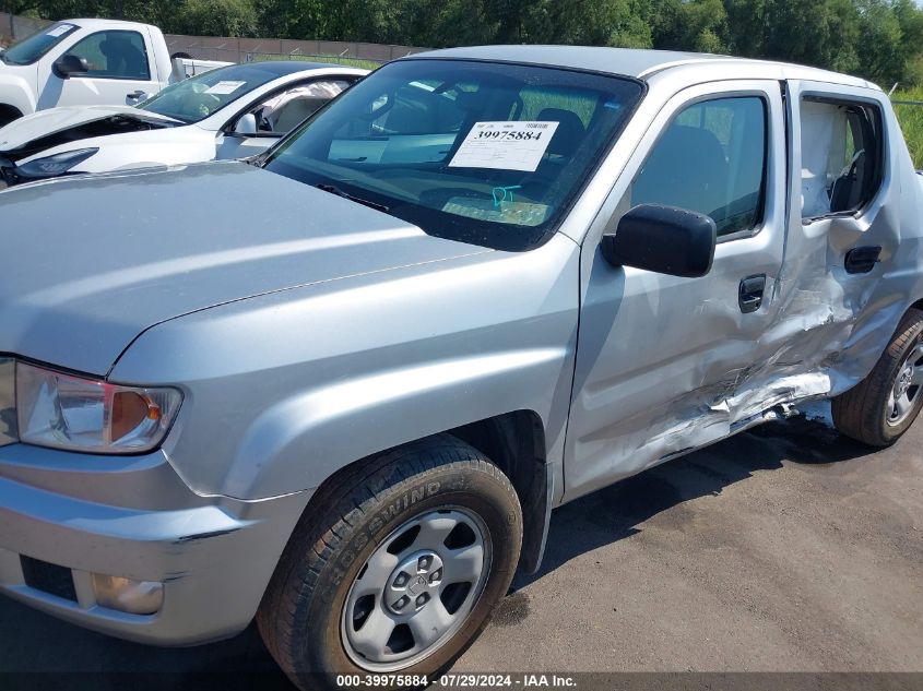 2011 Honda Ridgeline Rt VIN: 5FPYK1F29BB004975 Lot: 39975884