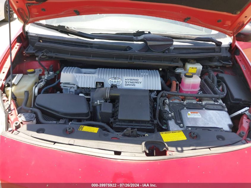 2010 Toyota Prius Iv VIN: JTDKN3DU0A0061472 Lot: 39975922