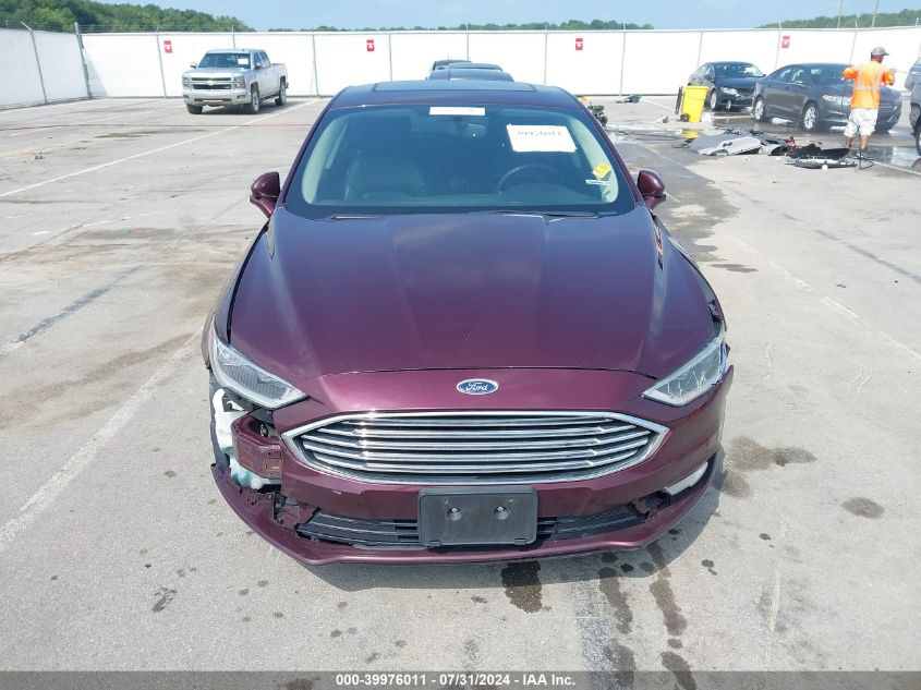 2017 Ford Fusion Se VIN: 3FA6P0HDXHR394055 Lot: 39976011