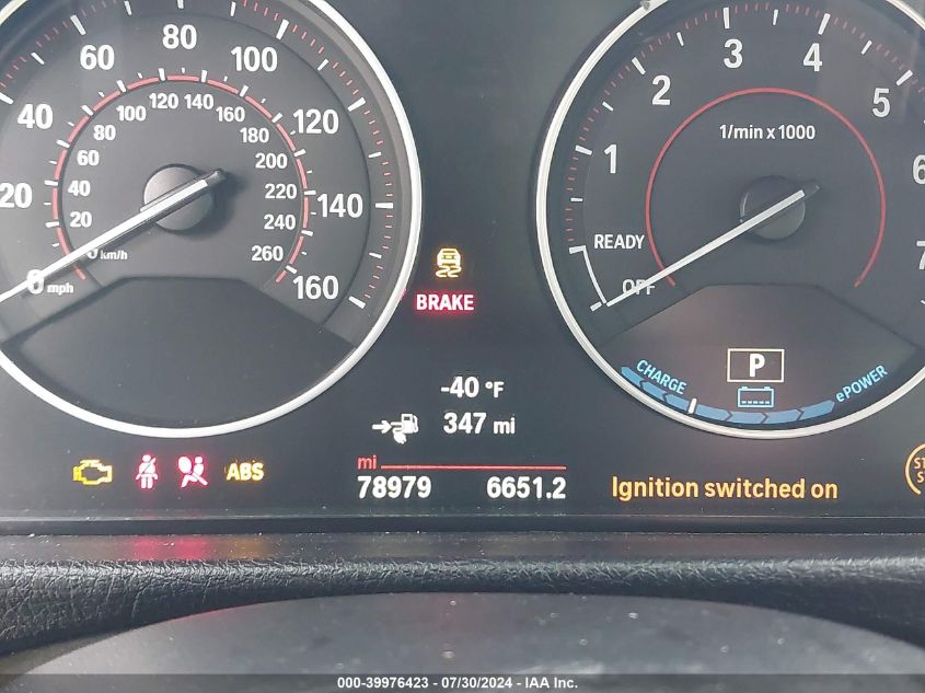 2017 BMW 330E VIN: WBA8E1C54HK895359 Lot: 39976423