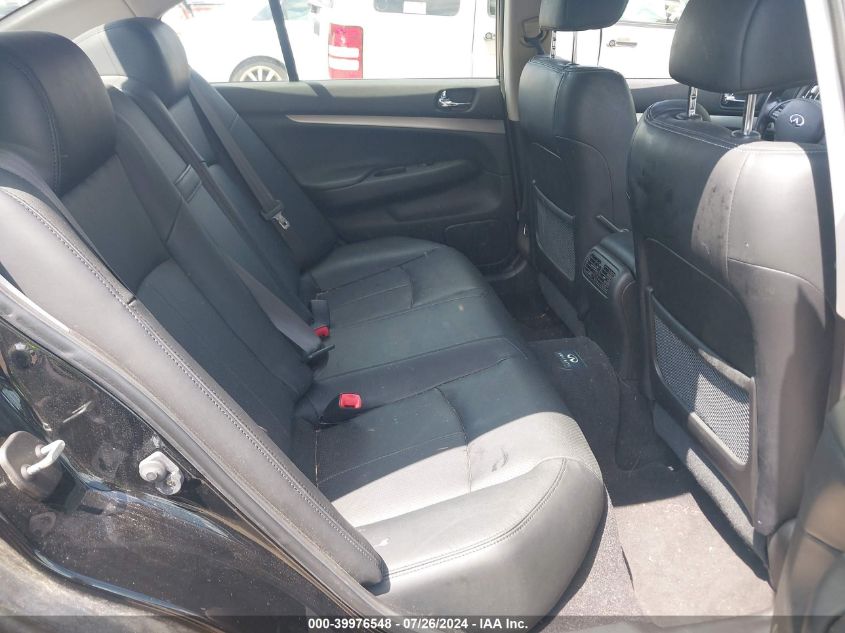 2012 Infiniti G37X VIN: JN1CV6AR2CM675511 Lot: 39976548