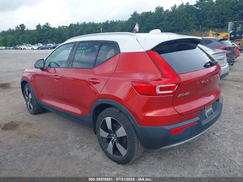 2019 Volvo Xc40 T5 Momentum VIN: YV4162UK9K2047526 Lot: 39976551