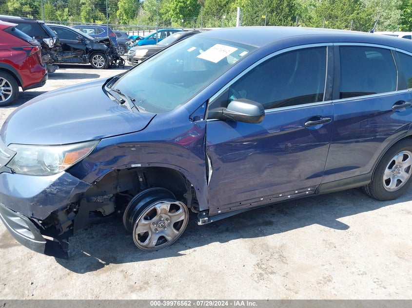 2014 Honda Cr-V Lx VIN: 2HKRM3H34EH507876 Lot: 39976562