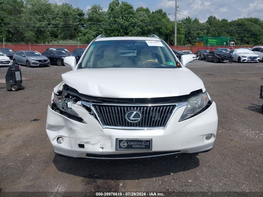2012 Lexus Rx 350 VIN: 2T2BK1BAXCC132087 Lot: 39976618