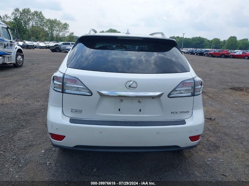 2012 Lexus Rx 350 VIN: 2T2BK1BAXCC132087 Lot: 39976618