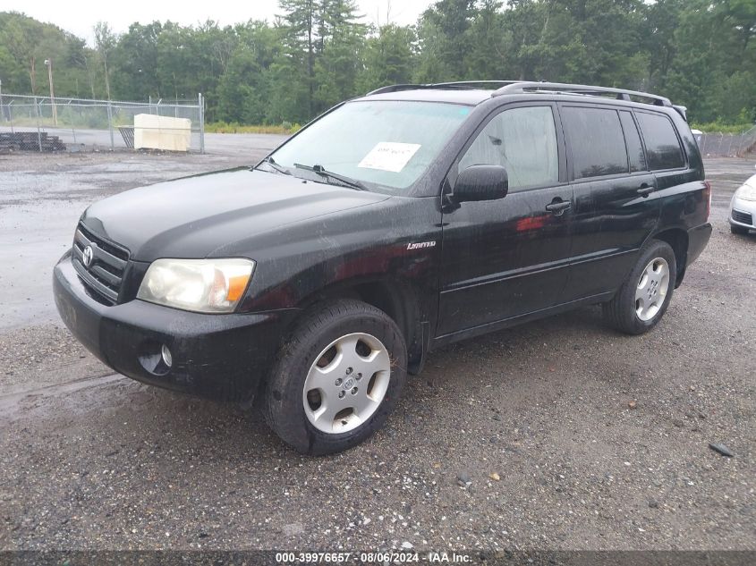 2005 Toyota Highlander Limited VIN: JTEEP21A250096432 Lot: 39976657