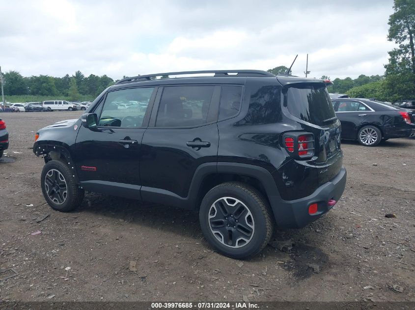 2017 Jeep Renegade Trailhawk 4X4 VIN: ZACCJBCB9HPG16336 Lot: 39976685