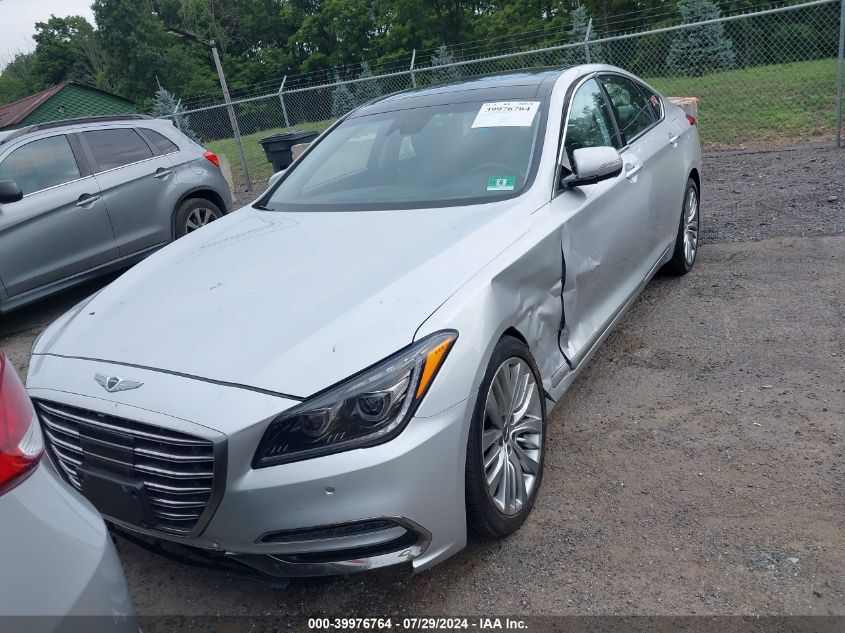 2018 Genesis G80 5.0 Ultimate VIN: KMHGN4JF5JU236871 Lot: 39976764