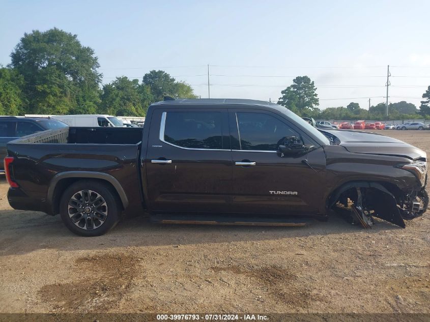 2022 Toyota Tundra Limited VIN: 5TFJA5AB4NX001455 Lot: 39976793