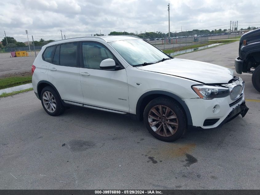 2017 BMW X3 XDRIVE28I - 5UXWX9C55H0T04730