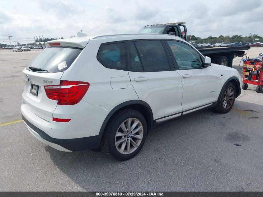 2017 BMW X3 XDRIVE28I - 5UXWX9C55H0T04730