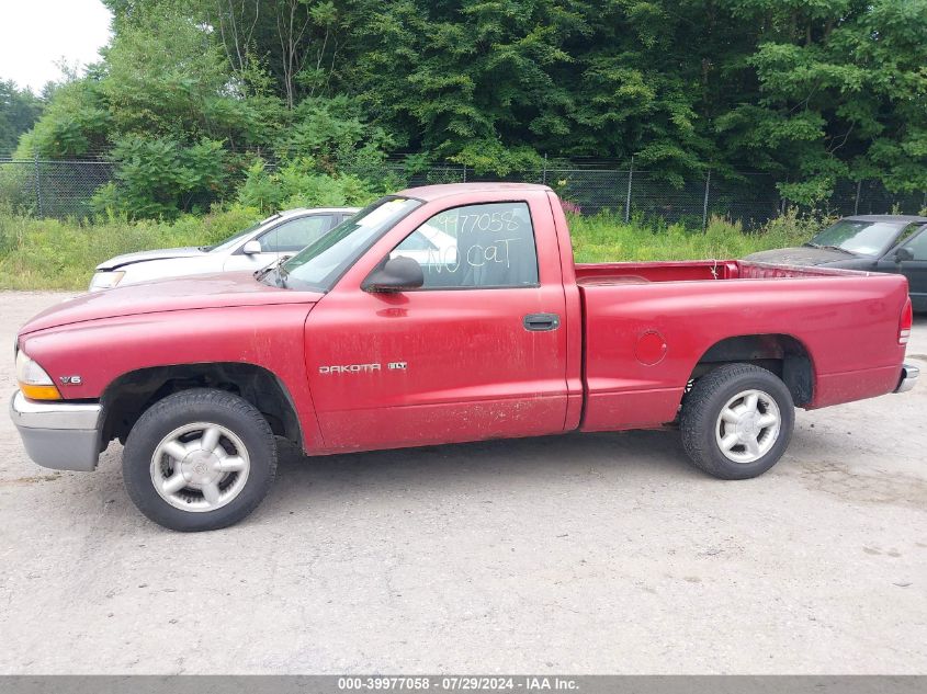 1998 Dodge Dakota Slt/Sport VIN: 1B7FL26X2WS666274 Lot: 39977058