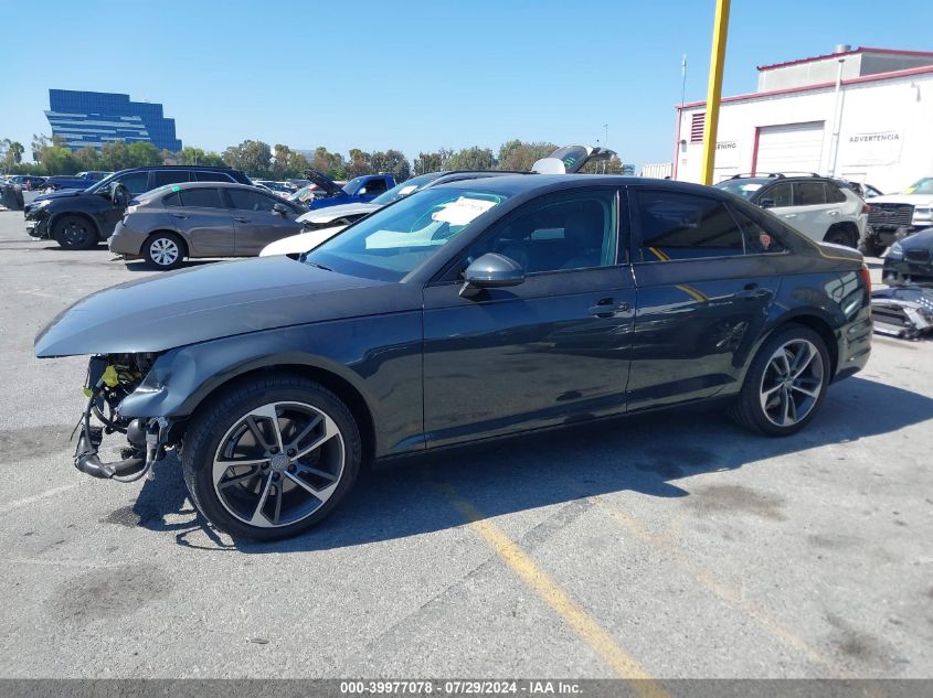 2019 Audi A4 Premium/Titanium VIN: WAUGMAF4XKN018415 Lot: 39977078