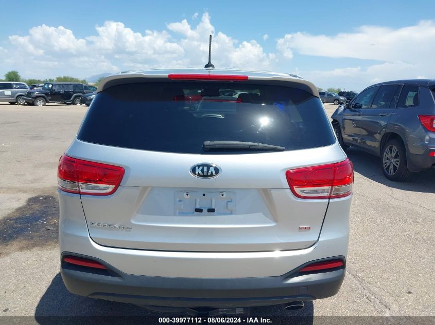 2017 Kia Sorento 2.4L L VIN: 5XYPG4A3XHG259000 Lot: 39977112